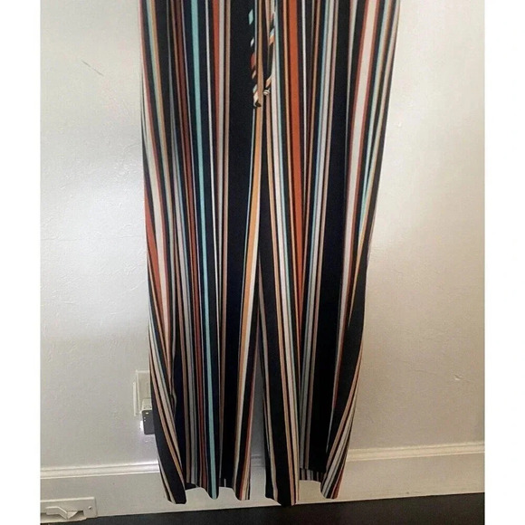 Emma & Michele Jumpsuit One Piece Sleeveless Striped Dressy or Casual XL - Picture 3 of 8